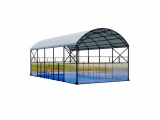 Panoramic Padel Court with Roof, 132480