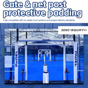 Padel Gate & Net Protective Padding | Padel Court Safety Components