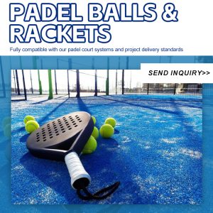 Padel Balls and Rackets for Clubs & Padel Court Projects