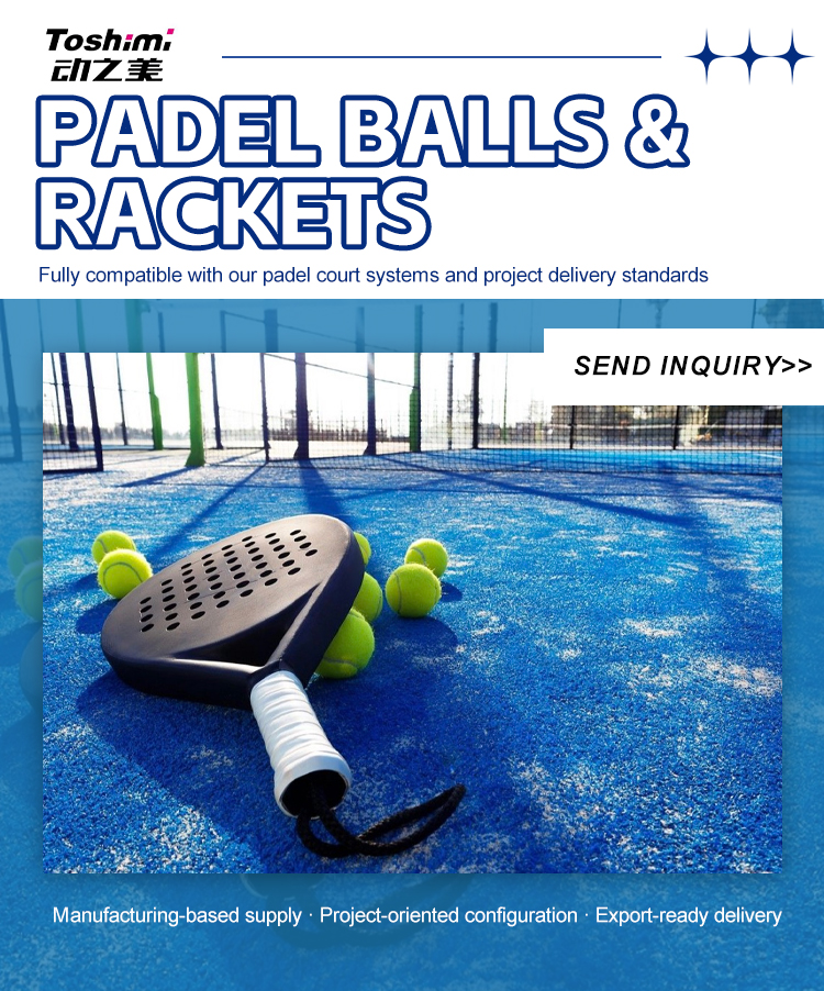 Padel Balls and Rackets for Clubs & Padel Court Projects